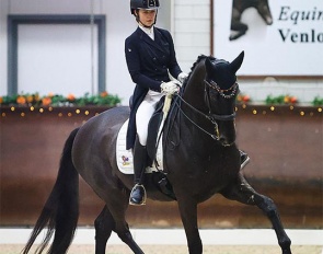 Marie Sohler and Sir Max at the 2023 CDI Kronenberg Indoor :: Photo © Astrid Appels
