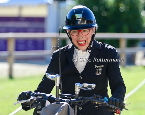 Germany’s 68-year-old Heidemarie Dresing fulfilled a life-long dream by winning her first ever championships.