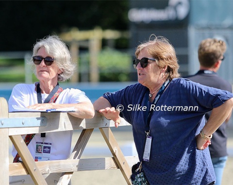  Two of the stewards -  Juliet Wathley and  Rachel Brennebstuhl -  who supervised the training in the two para rings. 