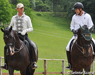 Carl Hester and Guenter Seidel chatting