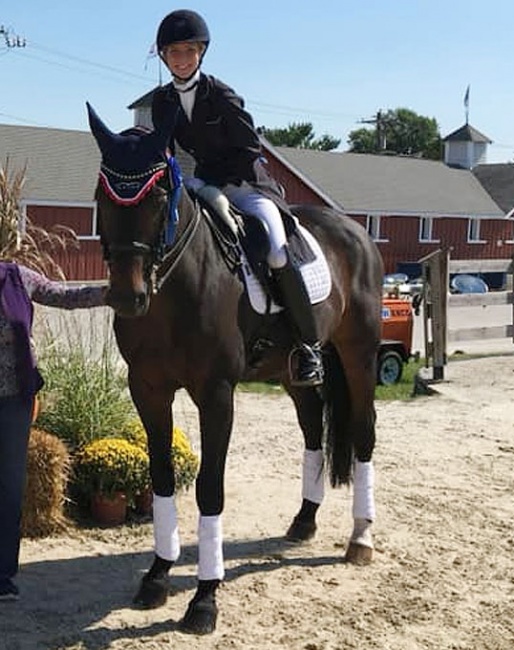 Megan Peterson on Amoretto at the 2018 Dressage at Devon
