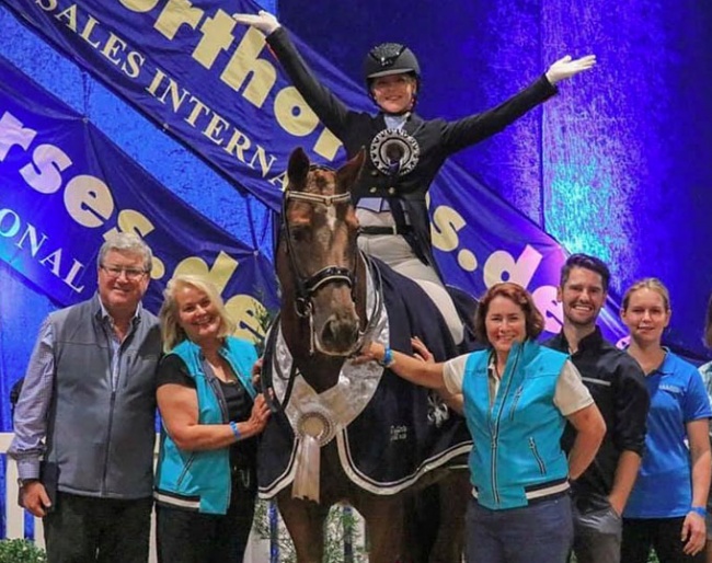 Katherine Farrell and Luxor win the 2019 CDI-W Werribee world cup qualifier