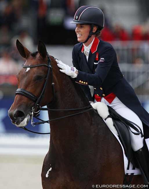 Charlotte Dujardin and Mount St. John Freestyle at the 2019 European Dressage Championships :: Photo © Astrid Appels