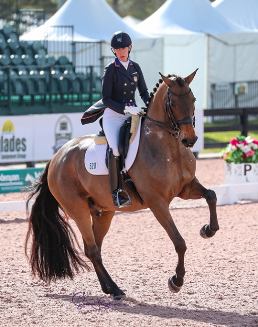 Olivia Lagoy-Weltz and Rassing's Lonoir at the 2020 CDI-W Wellington :: Photo © Sue Stickle