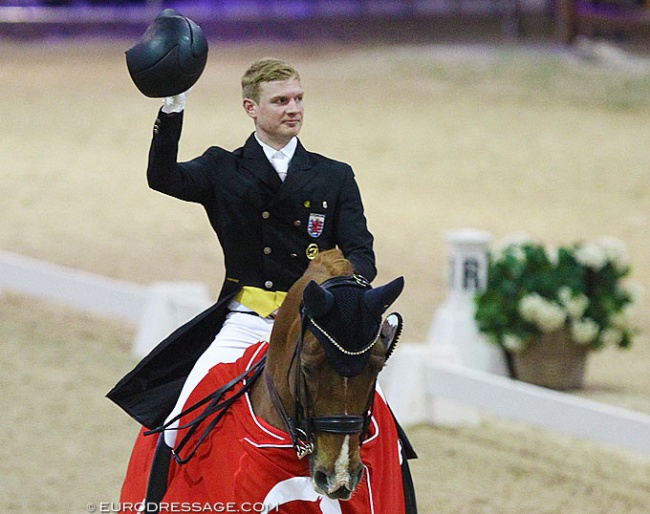 Nicolas Wagner and Quater Back Junior at the 2019 CDI Lier :: Photo © Astrid Appels