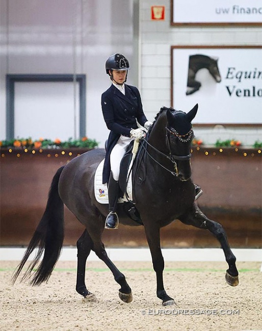 Marie Sohler and Sir Max at the 2023 CDI Kronenberg Indoor :: Photo © Astrid Appels